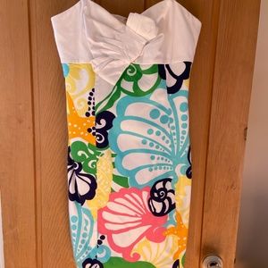 Vintage Strapless Lilly Pulitzer Dress Size 6 - image 1